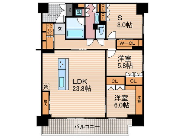 ザリソシエ（903）の物件間取画像